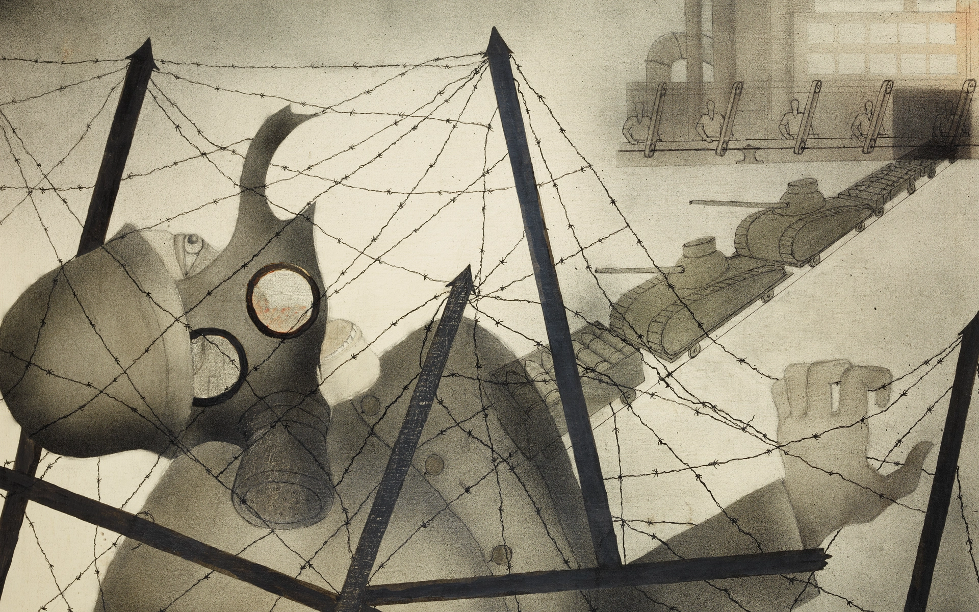 Alice Lex-Nerlinger, Field Grey Creates Dividends, 1931/1961 © Neue Nationalgalerie, Stiftung Preußischer Kulturbesitz, Berlin